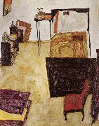 Egon Schiele Schiele-s Room in Neulengbach painting